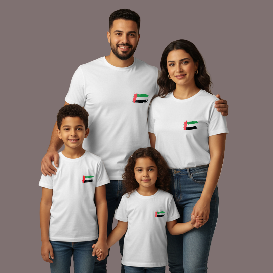 UAE National Day Coordinated Family T-Shirts – Happy National Day Edition
