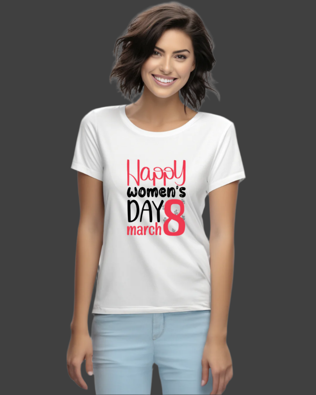 Women's Day Celebration T-Shirt, March 8 Graphic Print