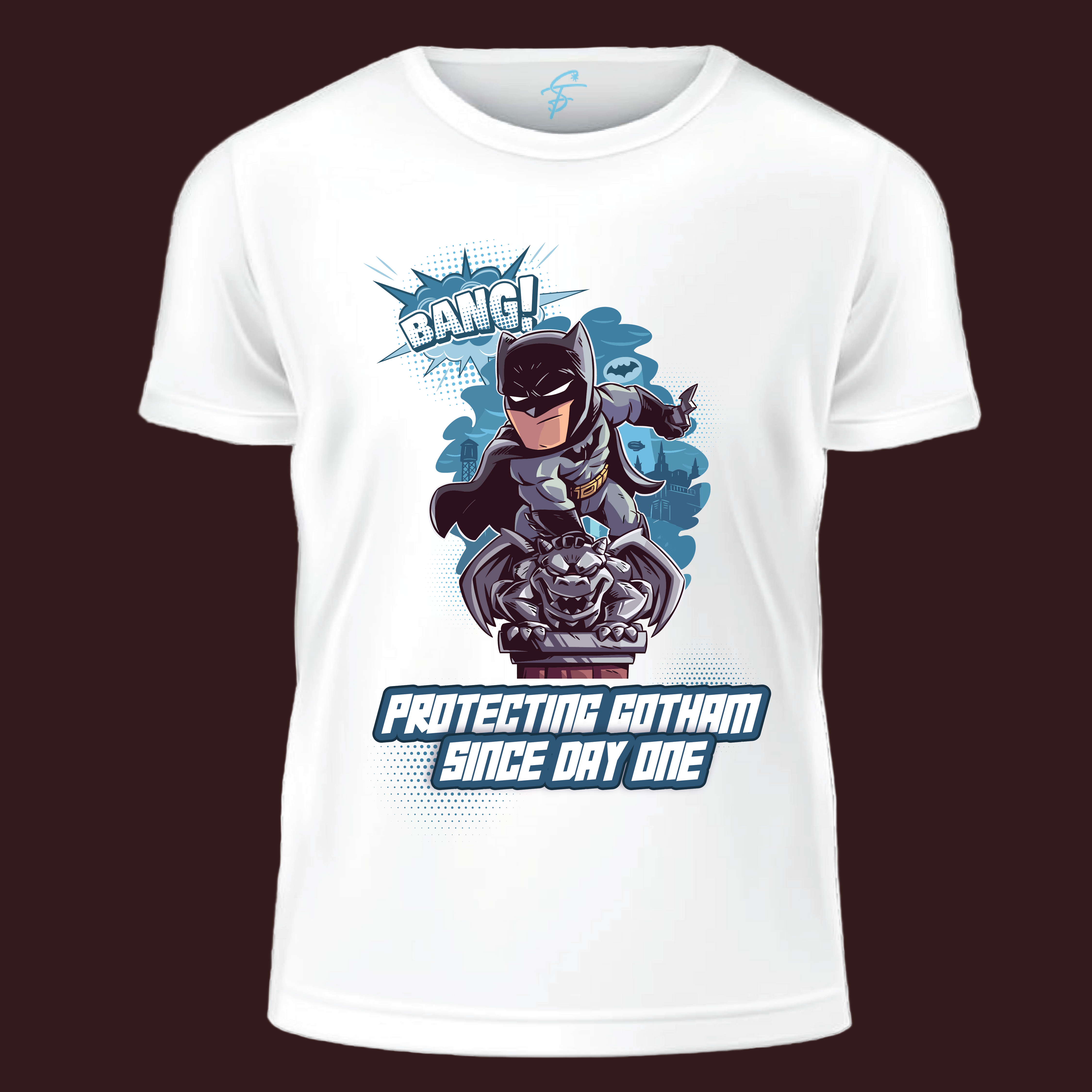 Batman T-Shirt: "Protecting Gotham Since Day One" Kids' Graphic Tee, Superhero Apparel, DC Comics