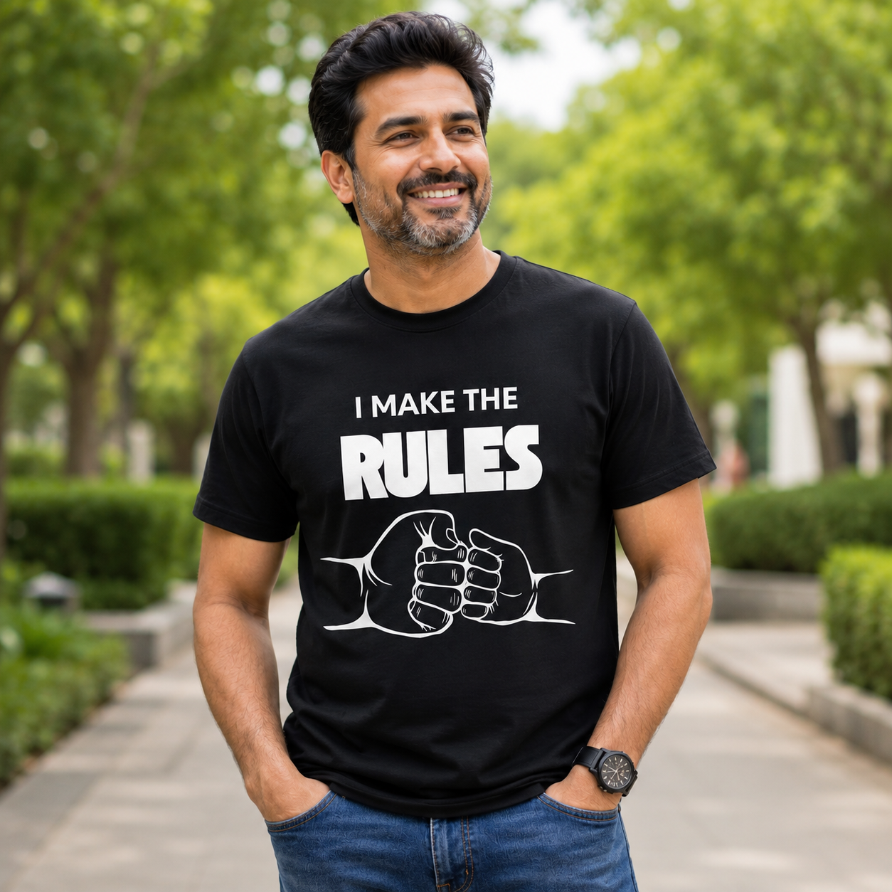 I Break The Rules Kids T-Shirt | Funny Father Son Matching Graphic Tee