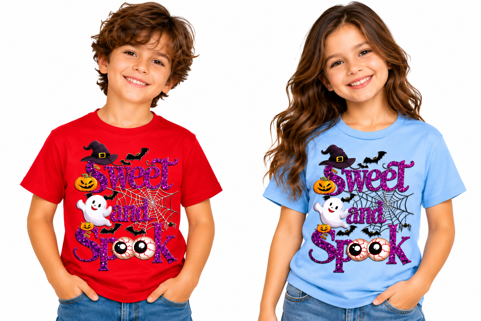 Halloween Graphic T-Shirt for Men, Women & Kids – Sweet & Spooky Unisex Tee | Multiple Colors