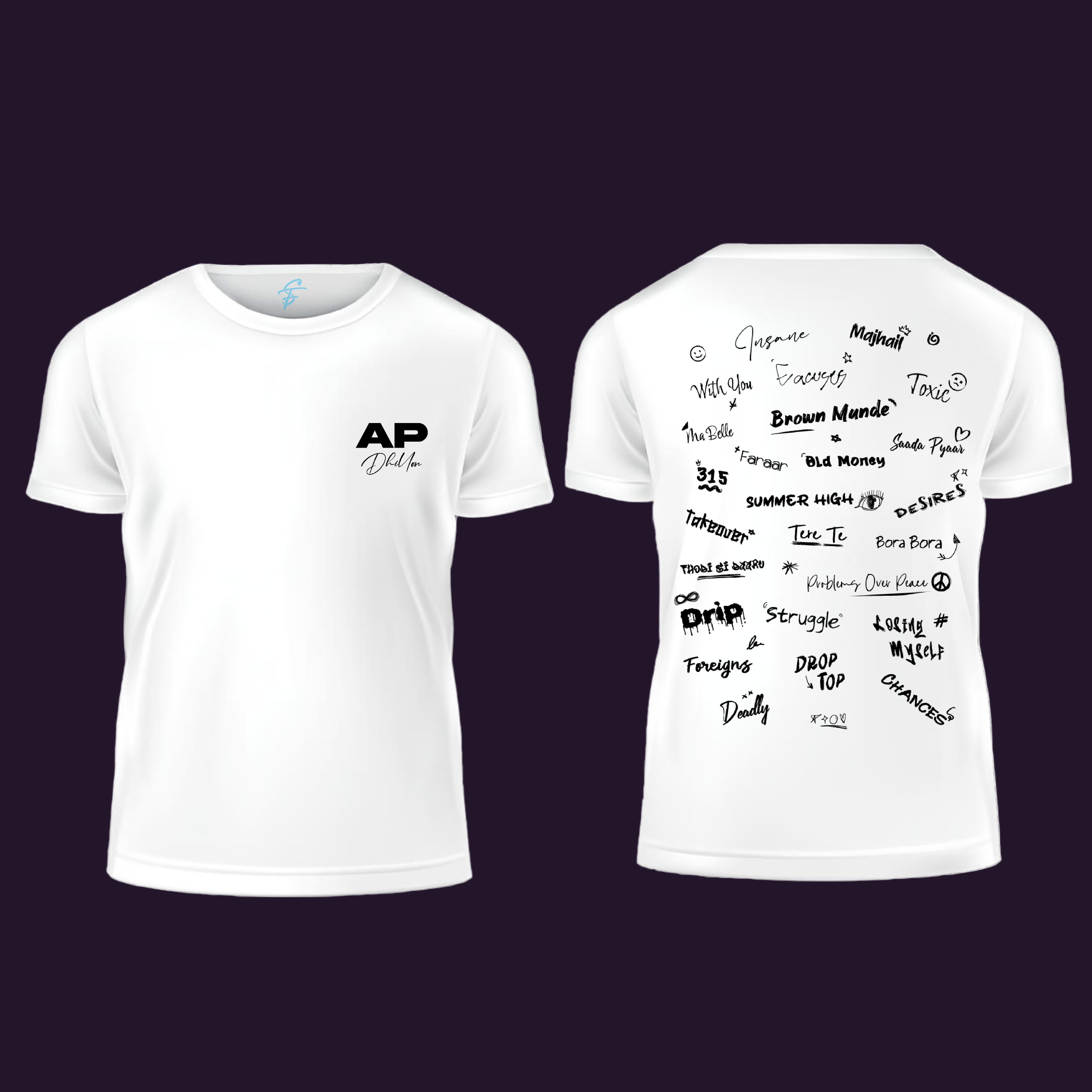 Scribble, T-Shirt, 100% Cotton