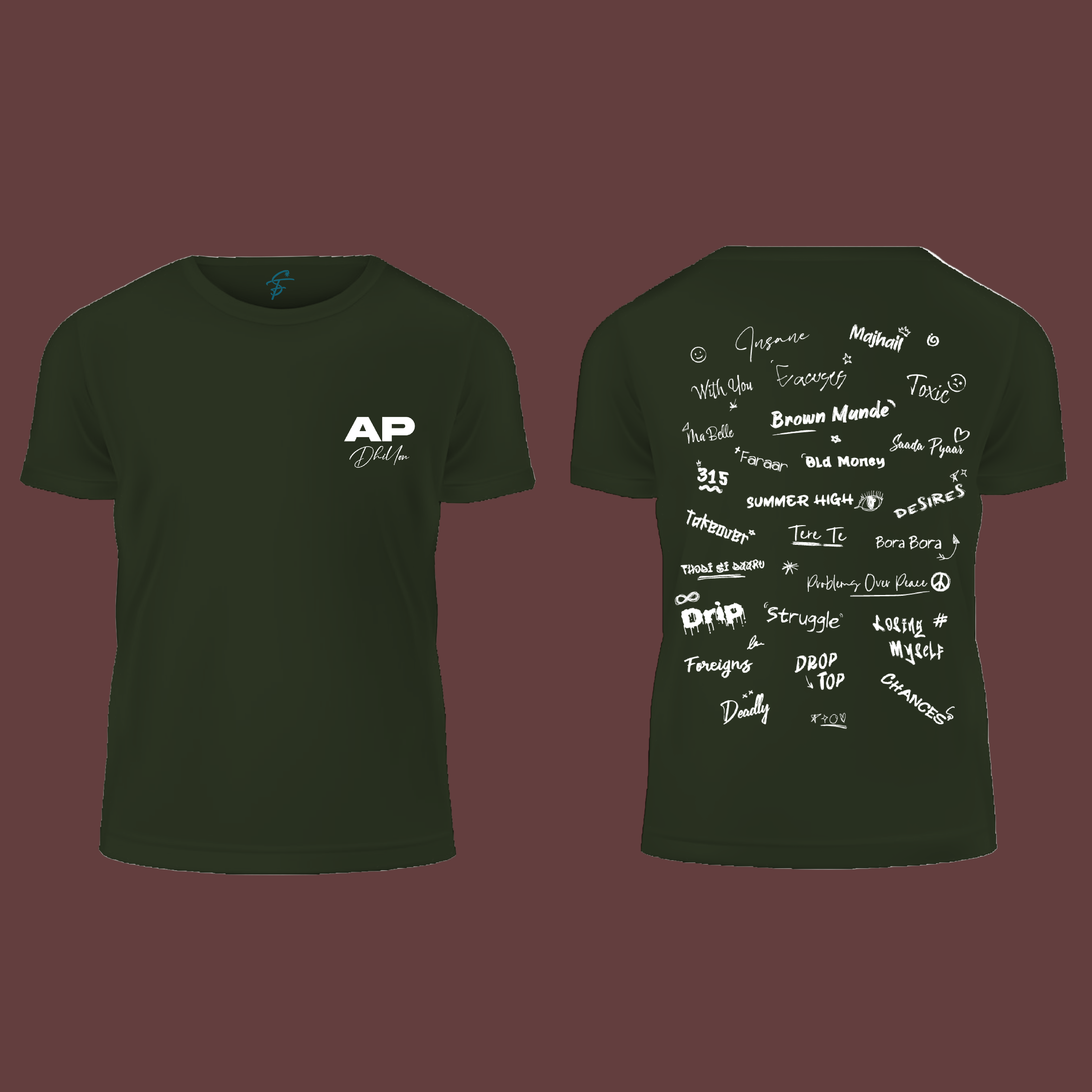 AP Scribble, T-Shirt, 100% Cotton