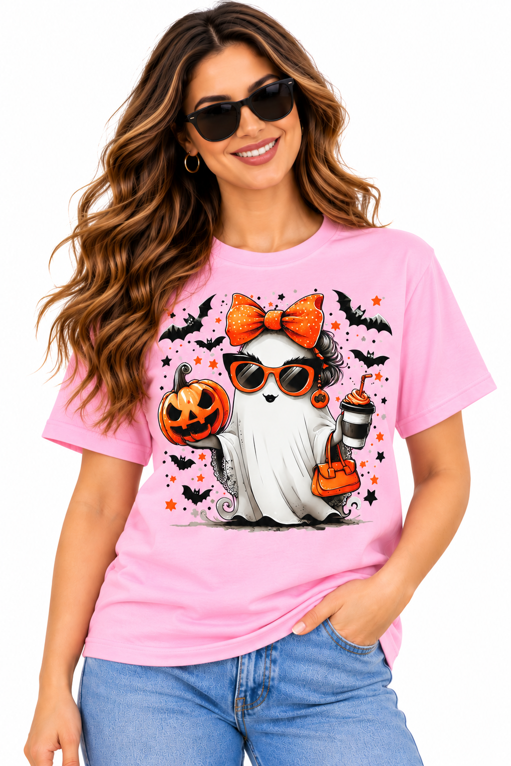 Halloween Ghost Graphic T-Shirt for Adults & Kids 👻🎃