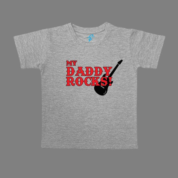 ROCKSTAR DAD WITH BOY TSHIRT AND ROMPER - Dad & Me