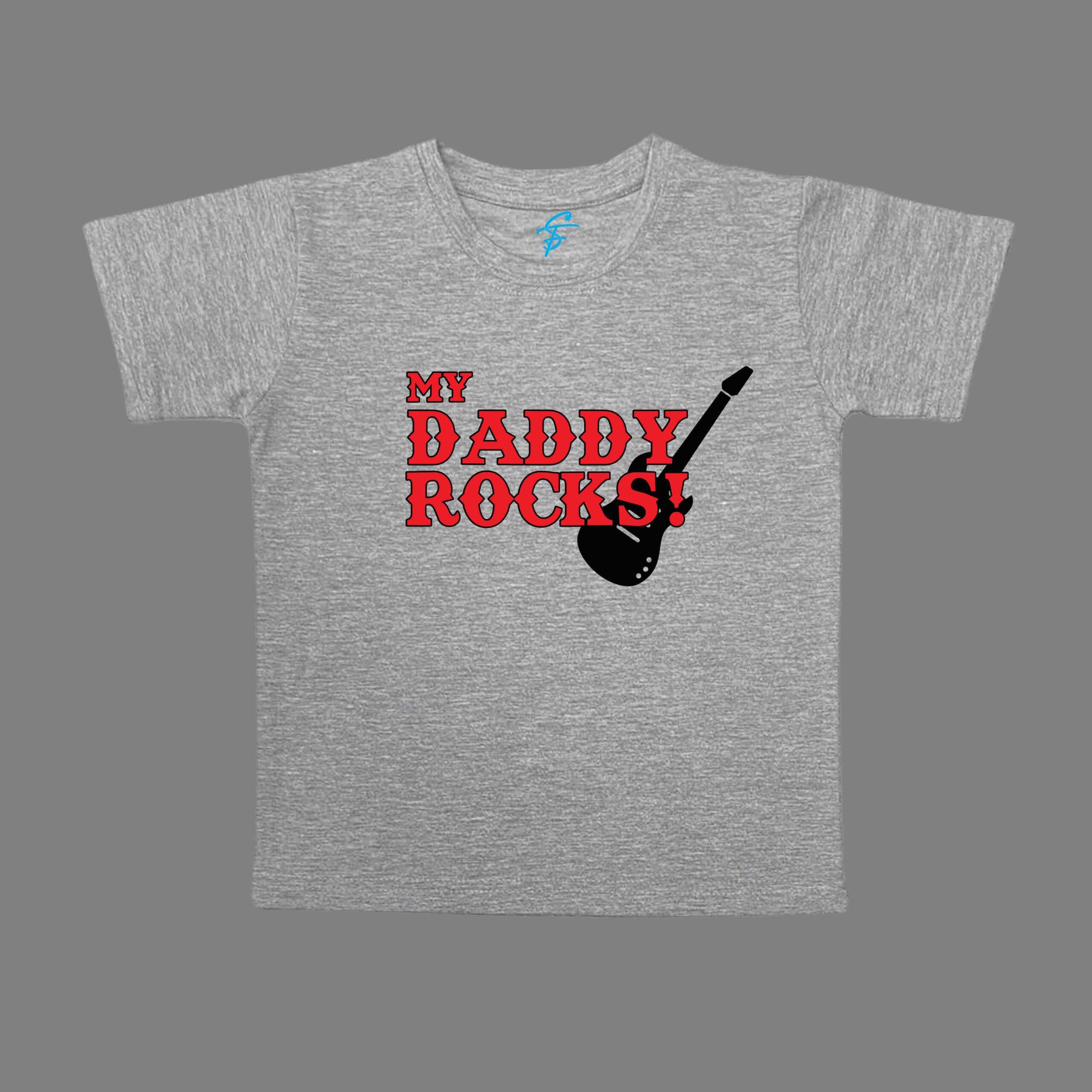 ROCKSTAR DAD WITH DAUGHTER TSHIRT AND ROMPER - Dad & Me