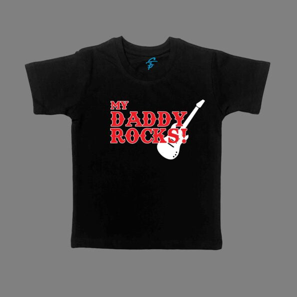 ROCKSTAR DAD WITH BOY TSHIRT AND ROMPER - Dad & Me