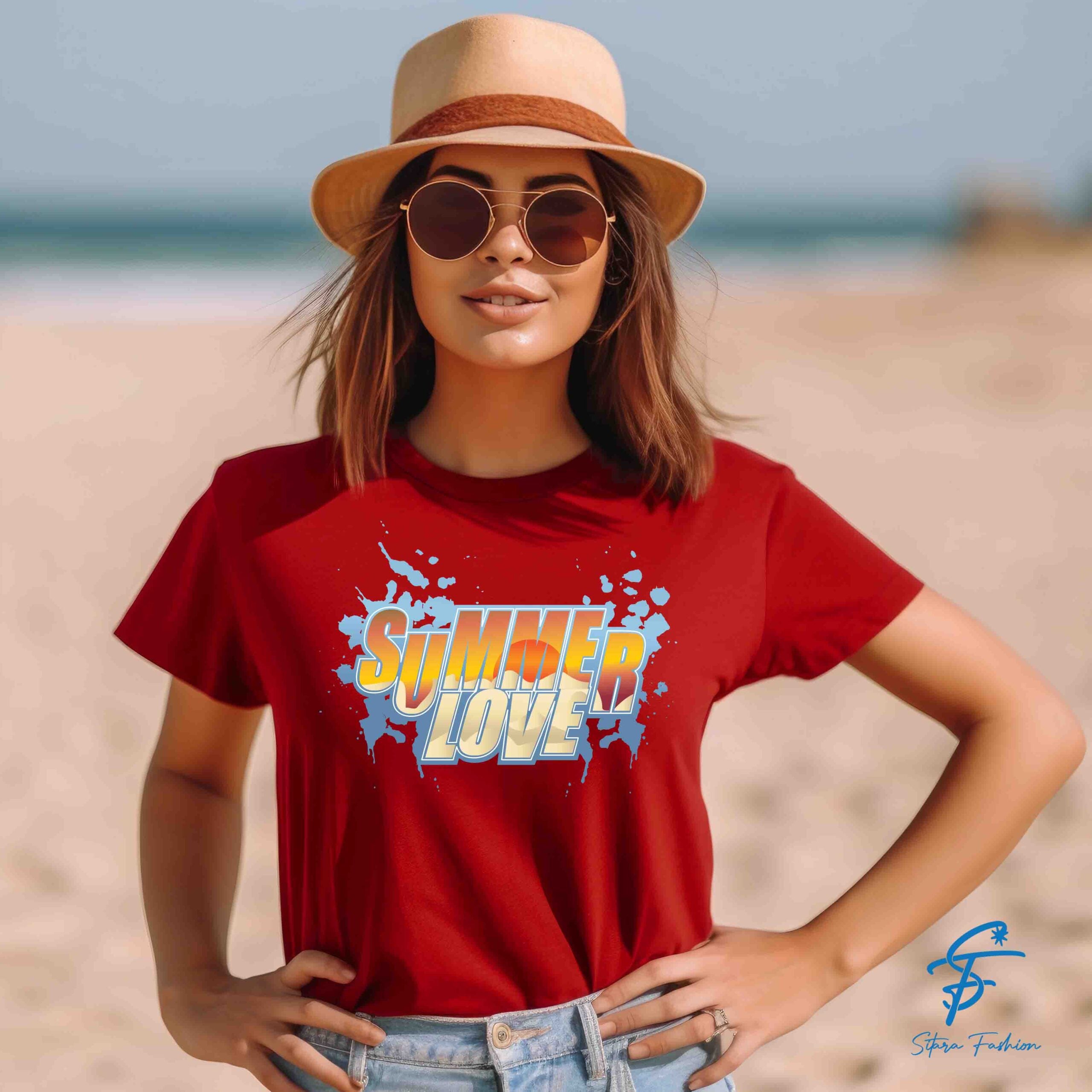 SUMMER LOVE TSHIRT - Cool Tees - Sitara Fashions