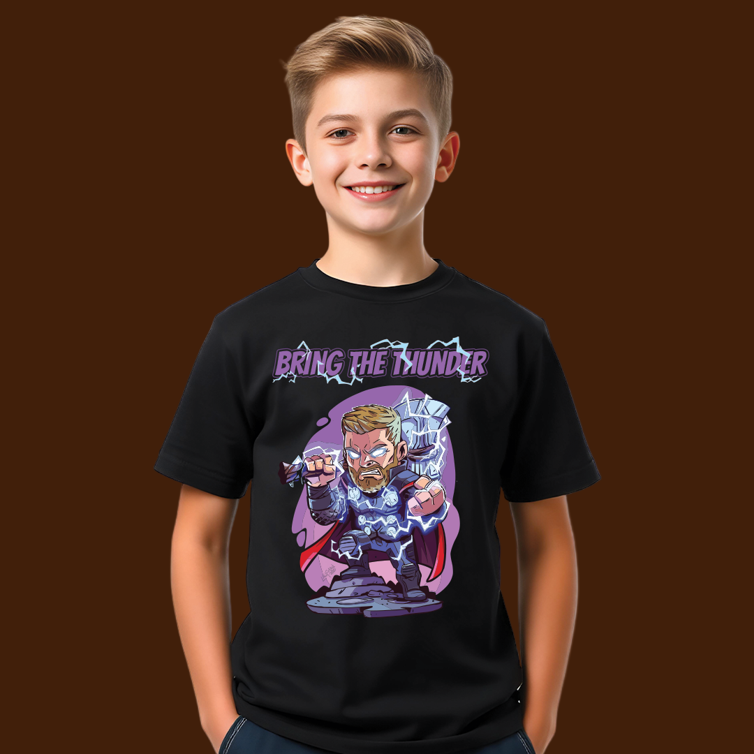 Bring the Thunder: Mighty Thor Marvel  Kids' T-Shirt