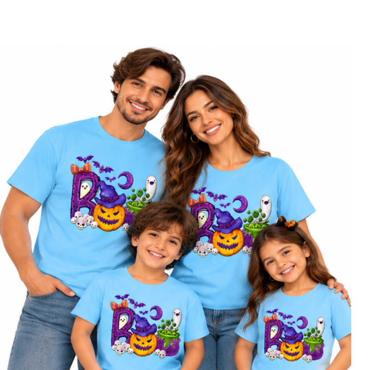 Halloween Boo Graphic T-Shirt for Men, Women & Kids – Unisex Halloween Tee | Multiple Colors