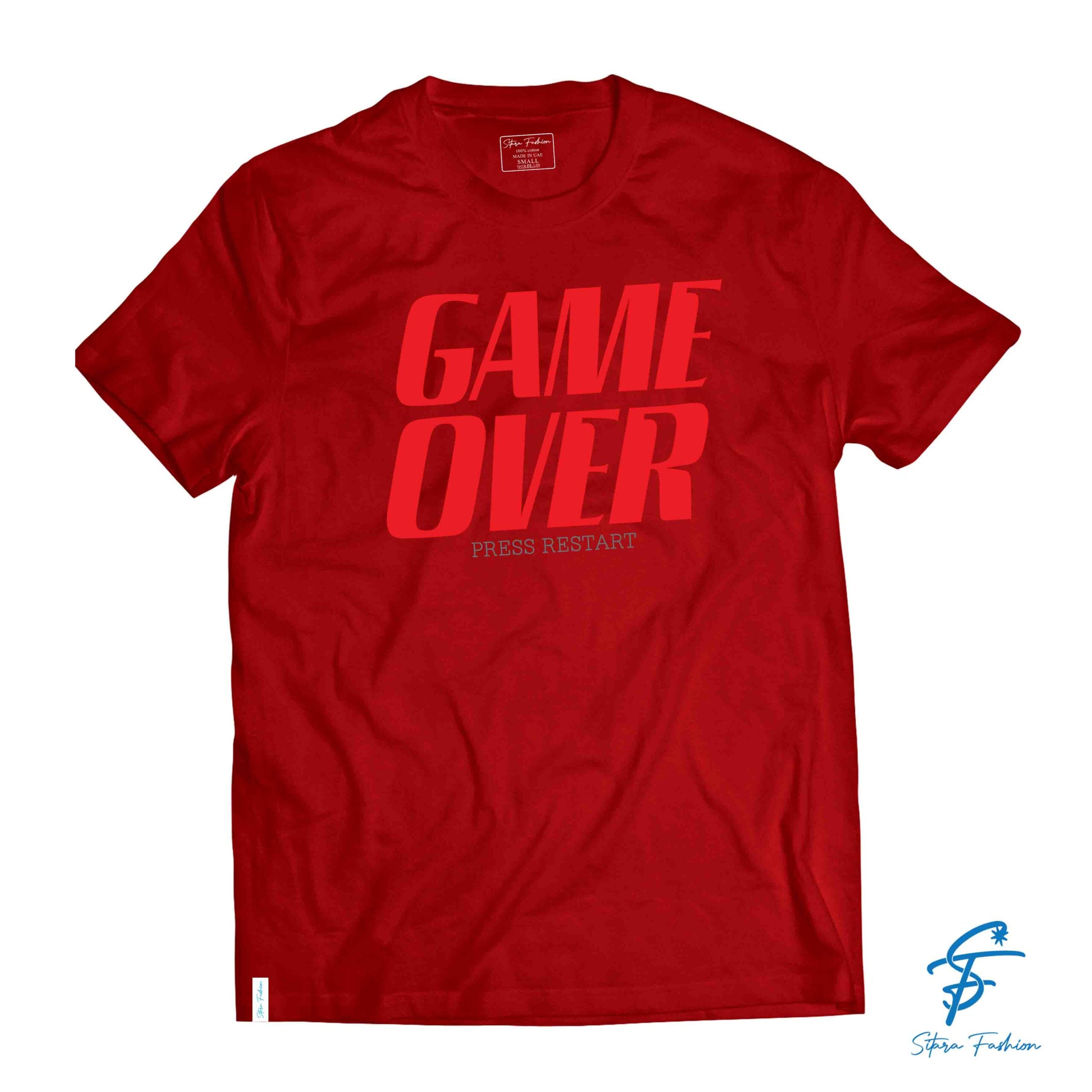 GAMEOVER TSHIRT - Cool Tees - Sitara Fashions