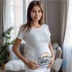 BABY POUCH – Pregnancy Tees model